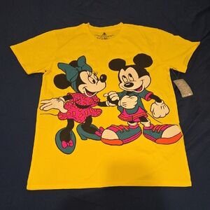 Disney Yellow Tee with Mickey and Minnie